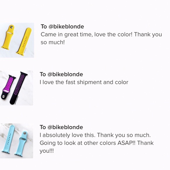 NEW Cyan Blue Silicone Band For Apple Watch - Picture 6 of 6